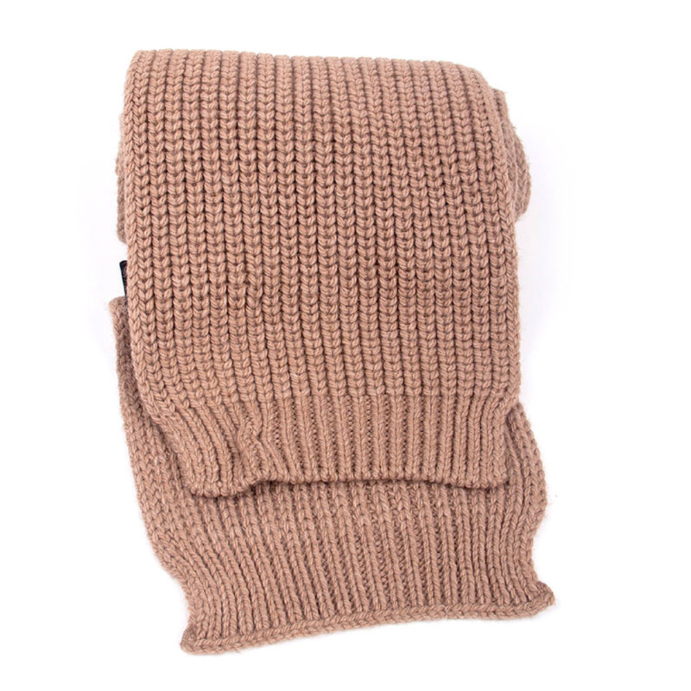 AMI ROSE BROWN KNIT SCARF | MENS SIZE 290X27